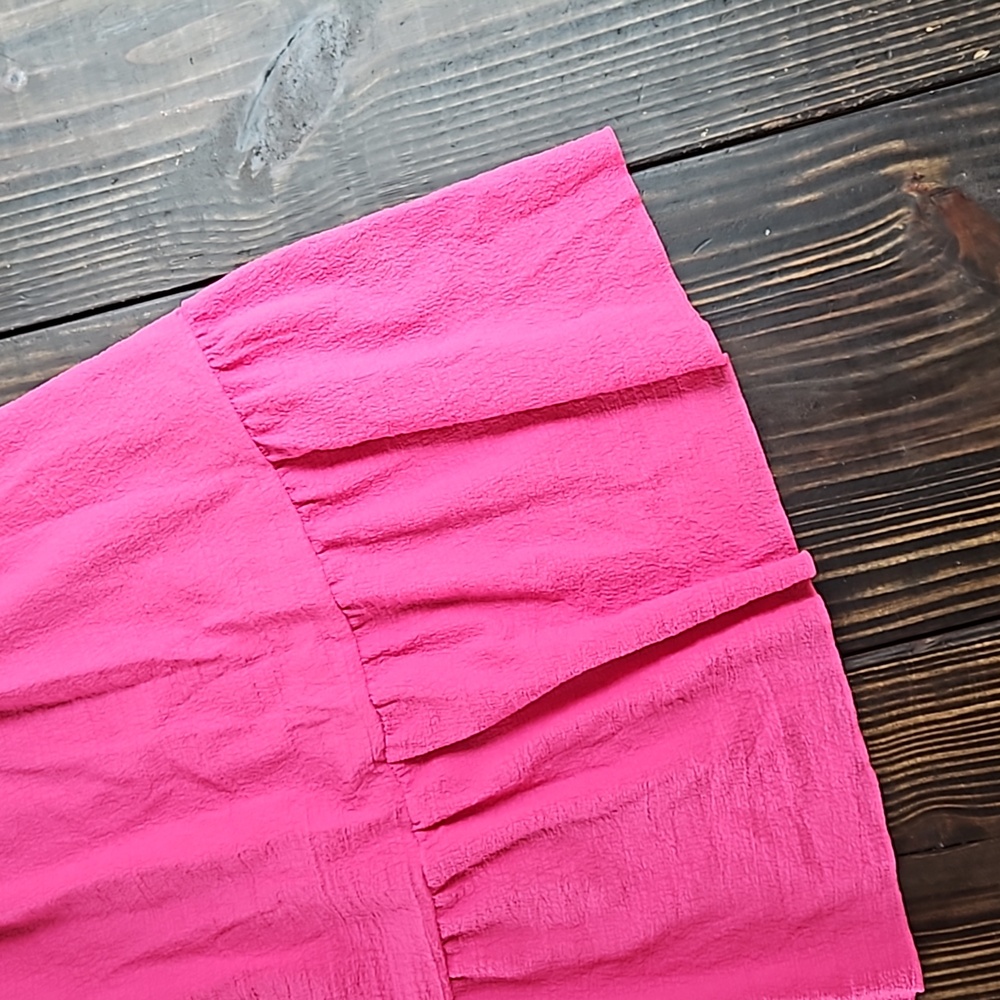 RUFFLED HEM SMOCK DRESS - Picture 6 of 9